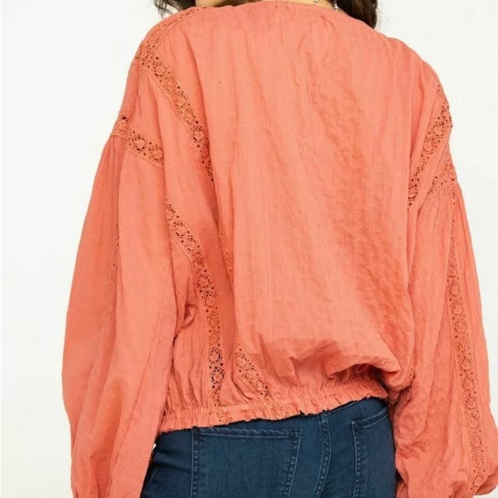 Free People Maria Maria Crochet Embroidered Top - size XS - Picture 4 of 11